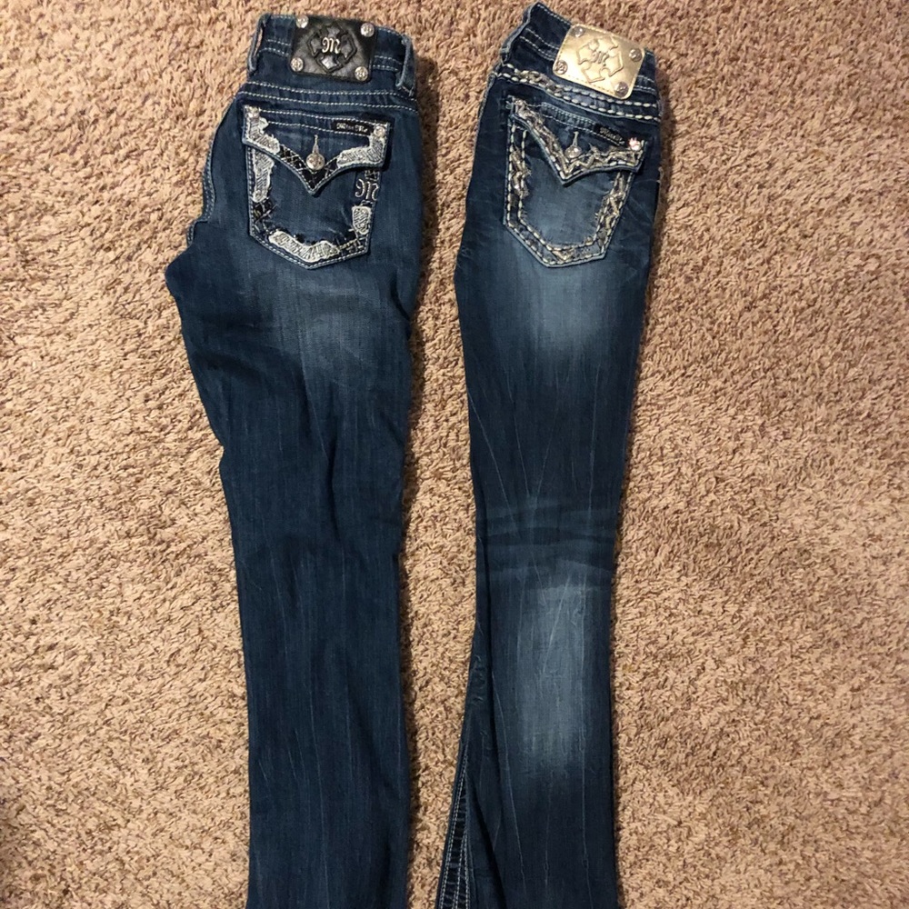 2 pairs MISS ME Jeans size 26